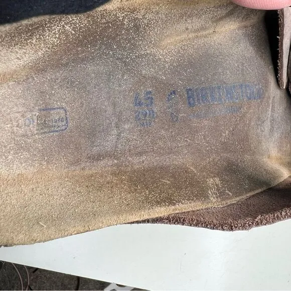 Birkenstock Arizona Sandals Brown leather Brown Leather Sandals with Buckles