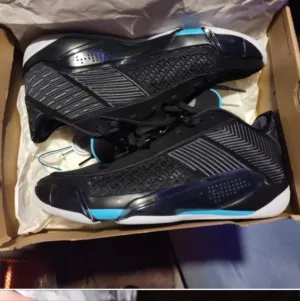 Black and Blue Men's Athletic Shoes