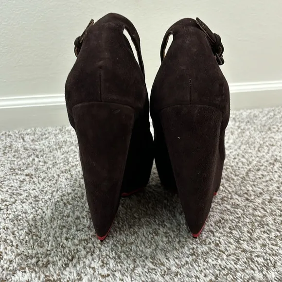 ✨🆕BNWOB!!L.A.M.B Gwen Stefani Havana Suede Wedges Size 8!NEVER WORN!✨