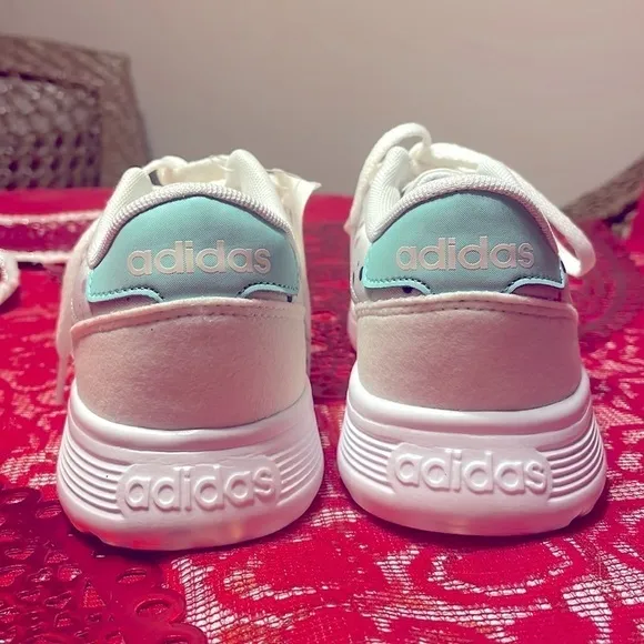 Brand New Adidas Girl's Lite Racer K Sneakers Running Shoes Polka Dot