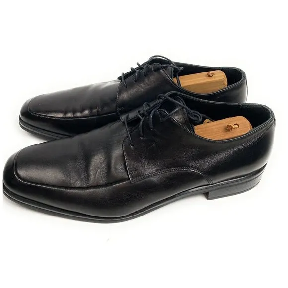 BROLETTO Mens Lace-Up Dress Shoes Black Leather Size 15M