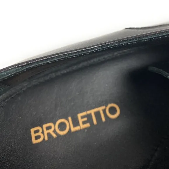 BROLETTO Mens Lace-Up Dress Shoes Black Leather Size 15M