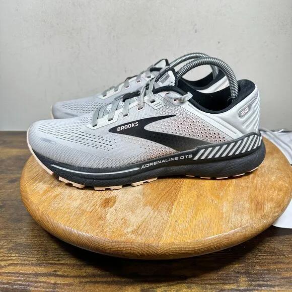Brooks Adrenaline GTS 22 1203531B035 Gray Running Shoes Sneakers Women's Size 11