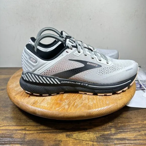 Brooks Adrenaline GTS 22 1203531B035 Gray Running Shoes Sneakers Women's Size 11