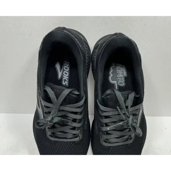 Brooks Adrenaline GTS 22 Womens 7 Shoes Triple Black Running Sneaker 1203531B020