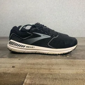 Brooks Beast 20 mens size 10 US black white sneakers shoes athletic running