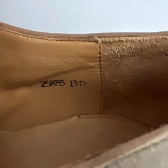 Brooks Brothers Men's Suede Shoes Size 13D Tan Goodyear Welt Construction Lace