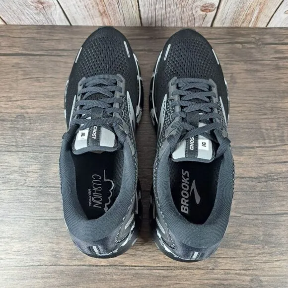 Brooks Ghost 14 Running Shoes Men's Sz 9 Black Gray Camo (VGC)