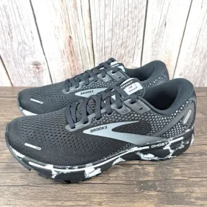Brooks Ghost 14 Running Shoes Men's Sz 9 Black Gray Camo (VGC)