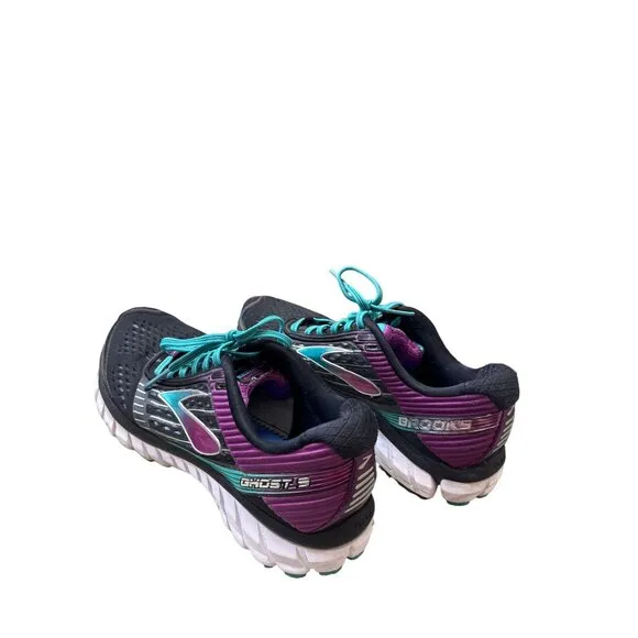 Brooks Ghost women’s black pink running shoes sneakers size 8 SKU 3824