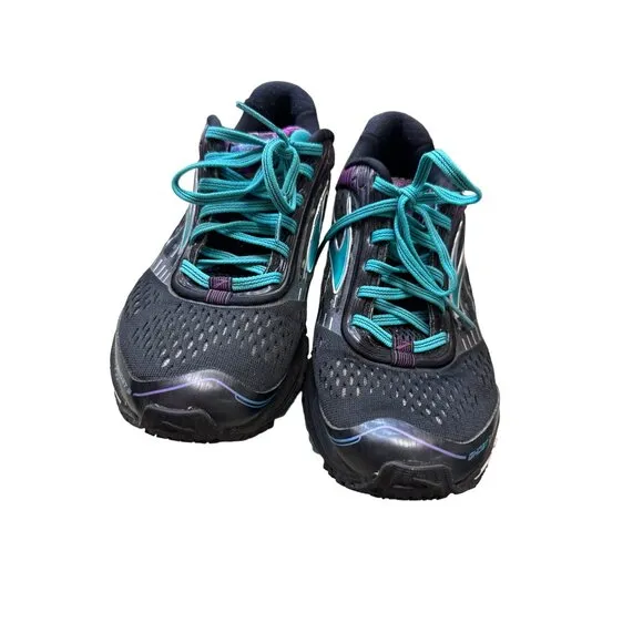 Brooks Ghost women’s black pink running shoes sneakers size 8 SKU 3824