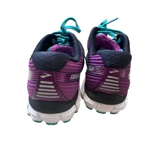 Brooks Ghost women’s black pink running shoes sneakers size 8 SKU 3824