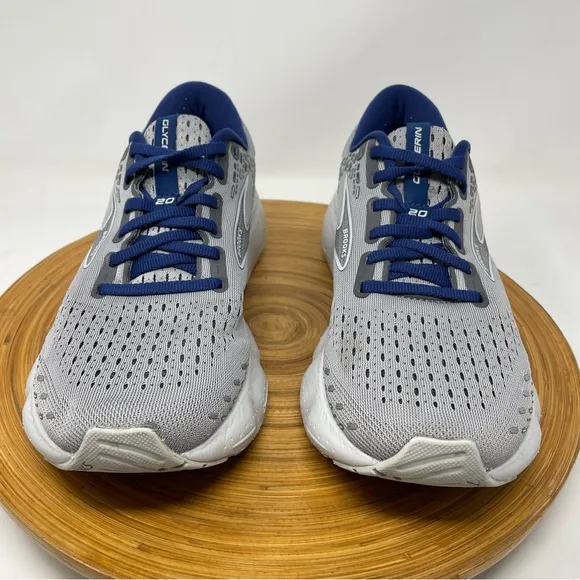 BROOKS Glycerin 20 Running Shoes Alloy Grey Blue Size 8 Men, 9.5 Women