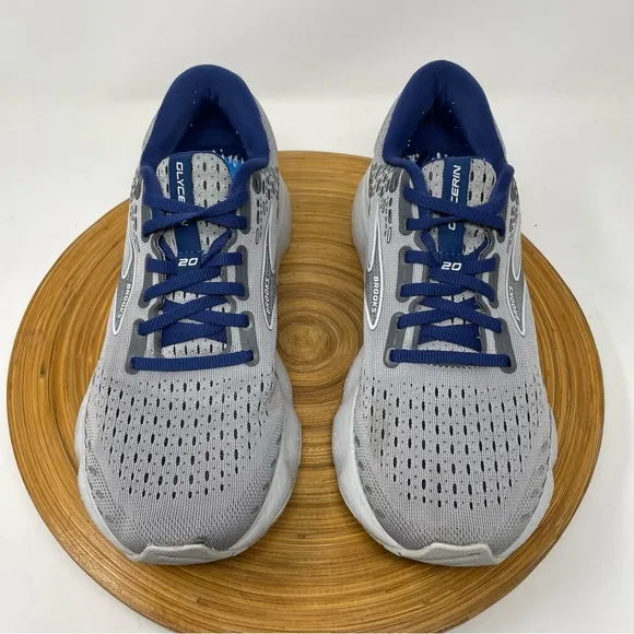 BROOKS Glycerin 20 Running Shoes Alloy Grey Blue Size 8 Men, 9.5 Women