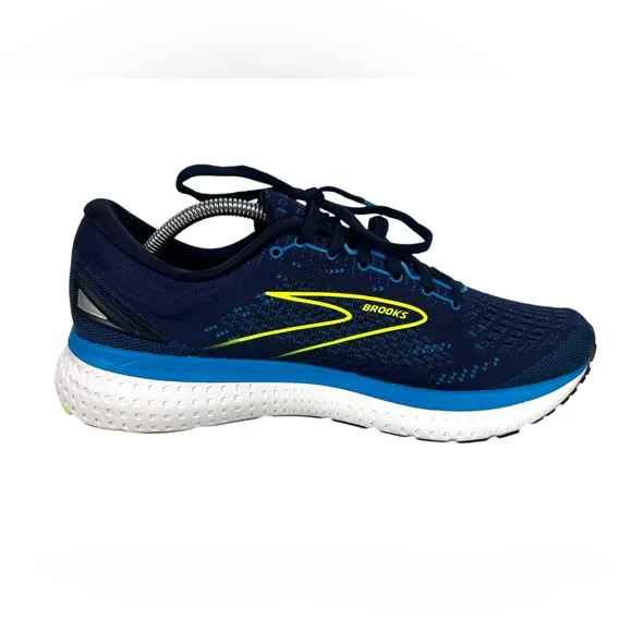 Brooks Glycerin GTS 19 Running Shoes Men’s Size 10.5 Nightlife Green Navy Blue
