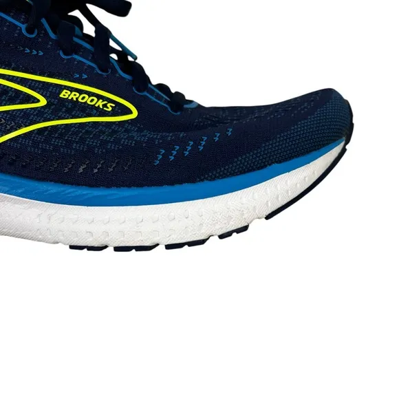 Brooks Glycerin GTS 19 Running Shoes Men’s Size 10.5 Nightlife Green Navy Blue