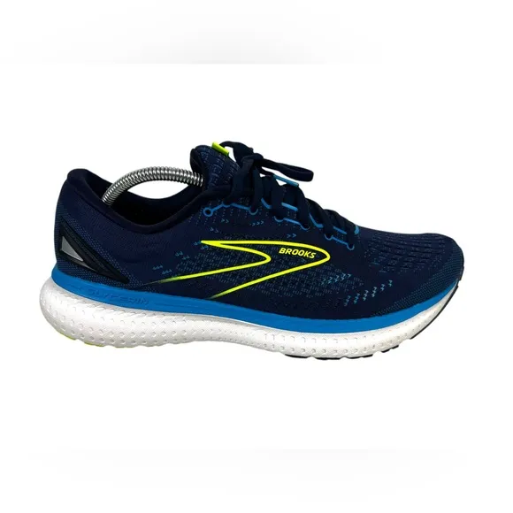 Brooks Glycerin GTS 19 Running Shoes Men’s Size 10.5 Nightlife Green Navy Blue