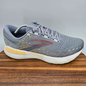 Brooks Glycerin GTS 20 Shoes Men's 12.5 D Gray Orange Running Athletic Sneakers