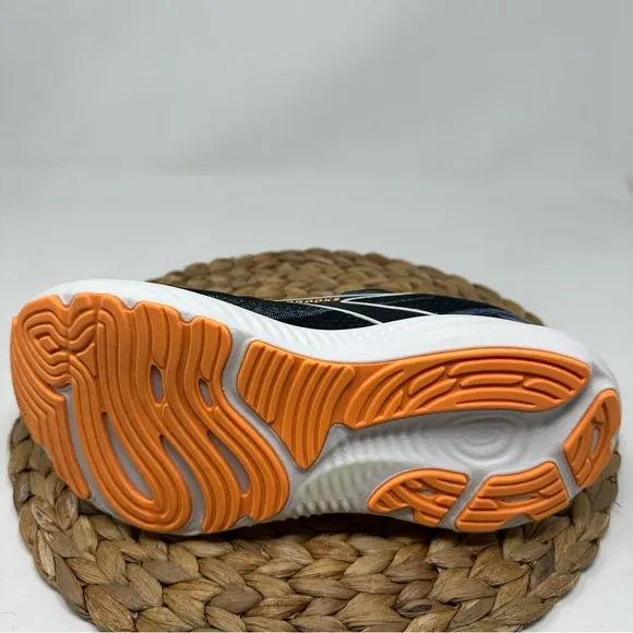 BROOKS Glycerin GTS 22 Running Shoes Black Country Blue Orange Pop Size 9.5 Men