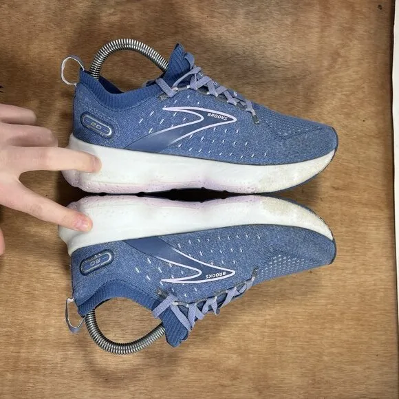 Brooks Glycerin StealthFit 20 Womens Size 7.5 Blue Running Shoes
