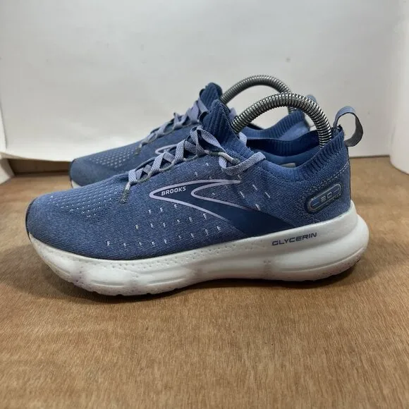 Brooks Glycerin StealthFit 20 Womens Size 7.5 Blue Running Shoes