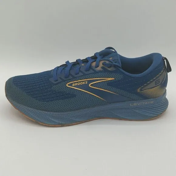 Brooks Levitate 6 Sneakers Men's Size 8 D Running Athletic Shoes Blue Orange