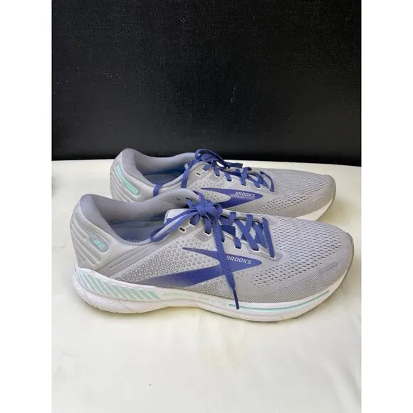 Brooks Men's Gray &amp; Purple Running Shoes/ Sneakers Size 13 SKU 5563
