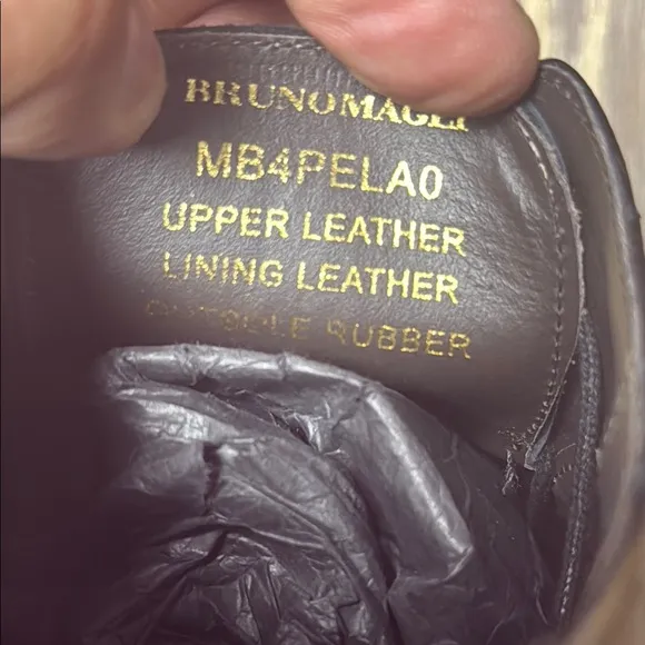 Bruno Magli Black Leather Derby Oxfords