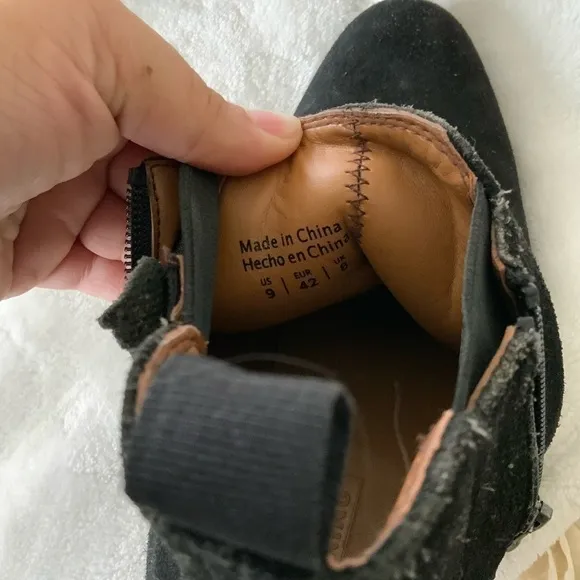 𝅺CALL It Spring Men's Zip Up Suede Short Boot