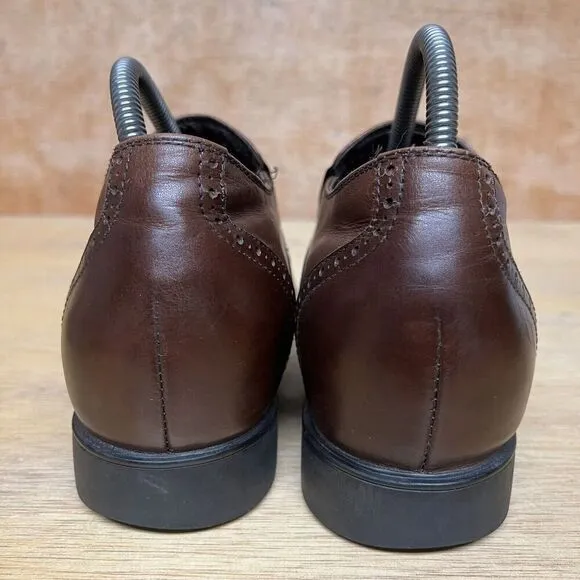 CALTO Men Size 7.5 Shoes 2.8” Brown Invisible Height Increasing Loafer G65731