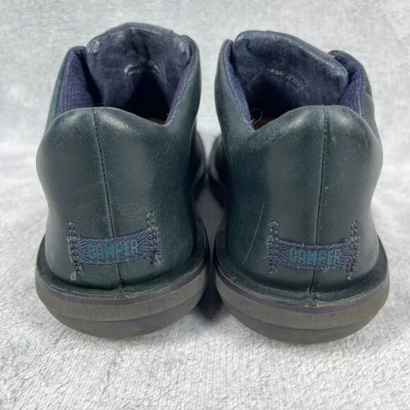 Camper Beetle Men's Mid Top Sneakers US 9 Black Leather Shoes 36678