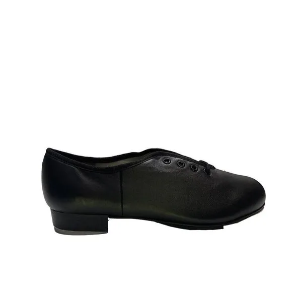 CAPEZIO CG55 TELETONE XTREME Tap Shoes Womens Size 5.5 M Black Lace-Up Dance NEW