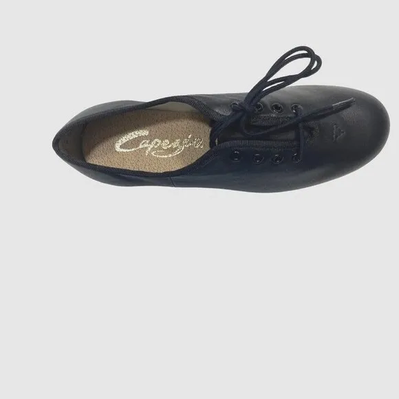 CAPEZIO CG55 TELETONE XTREME Tap Shoes Womens Size 5.5 M Black Lace-Up Dance NEW