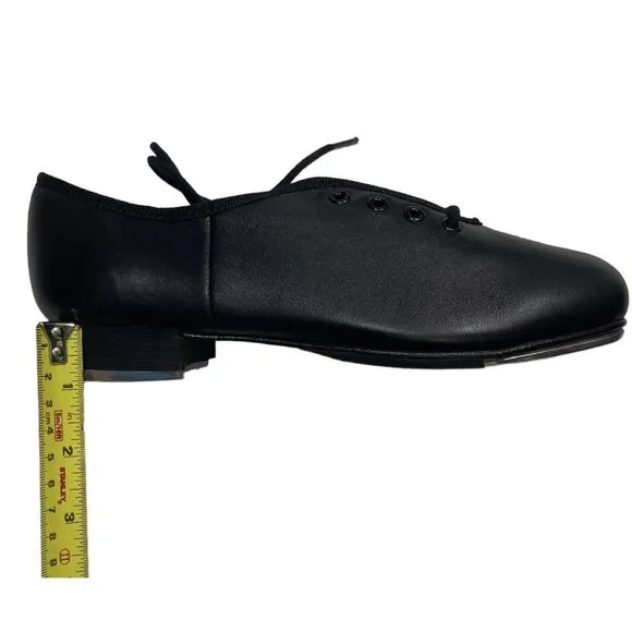 CAPEZIO CG55 TELETONE XTREME Tap Shoes Womens Size 5.5 M Black Lace-Up Dance NEW
