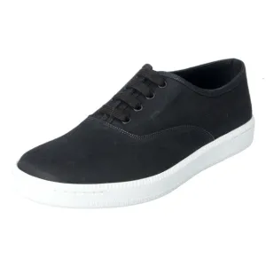 Car Shoe By Prada Black Canvas Sneakers Shoes