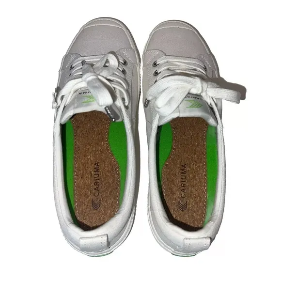 Cariuma NEW Womens OCA Low Top Canvas Lace Up Sneakers Shoes Sz 8.5
