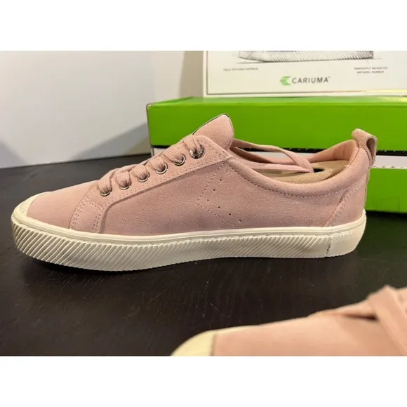 Cariuma OCA Low Suede Sneakers Rose Size 10.5 Women/9 Men
