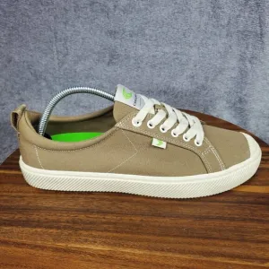 Cariuma OCA Shoes Men's 11 Brown Canvas Low Top Lace Up Athletic Sneakers