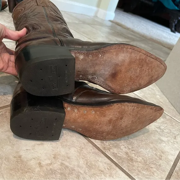 Cats paw Shoes boots  Mens sz 8.5D leather very good preowned SHAPE