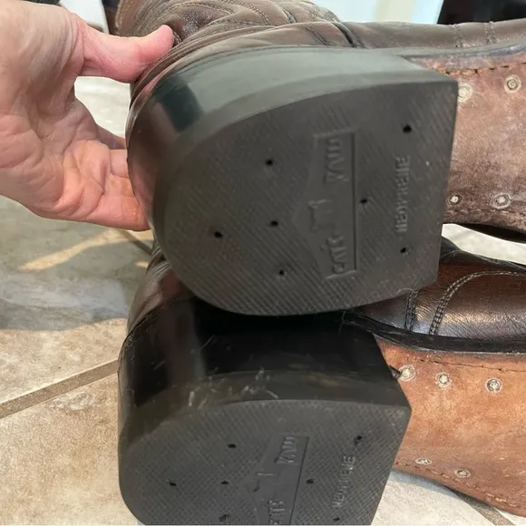 Cats paw Shoes boots  Mens sz 8.5D leather very good preowned SHAPE