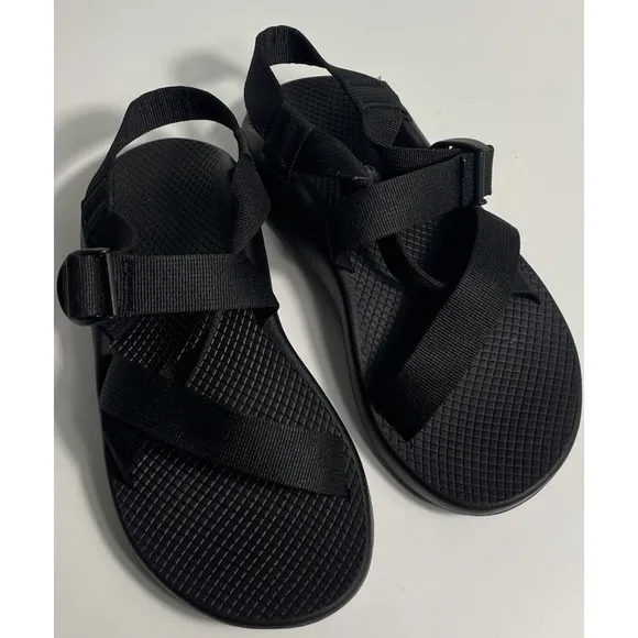 Chaco Black Adjustable Strap Outdoor Traction Sandals Mens Size 8 NEW