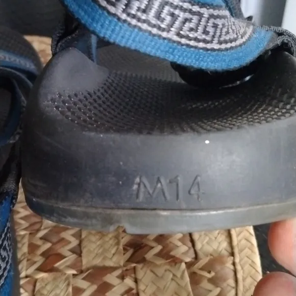 Chaco Black and Bllue Sandals Mens