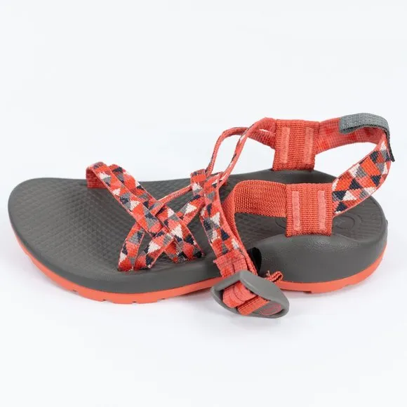 Chaco Kid's ZX1 Ecotread 'Speck Grenadine' J180262 Outdoor Strappy Sandals