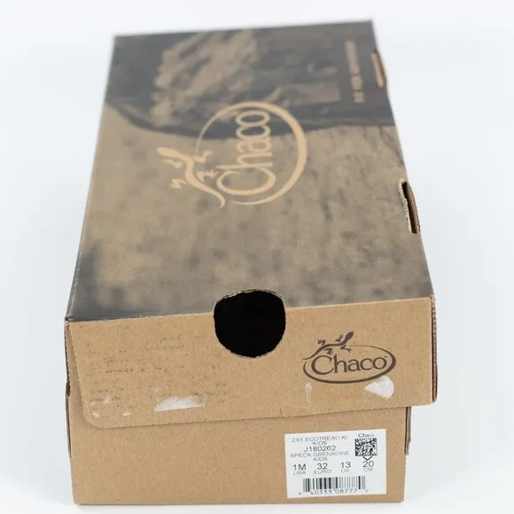 Chaco Kid's ZX1 Ecotread 'Speck Grenadine' J180262 Outdoor Strappy Sandals