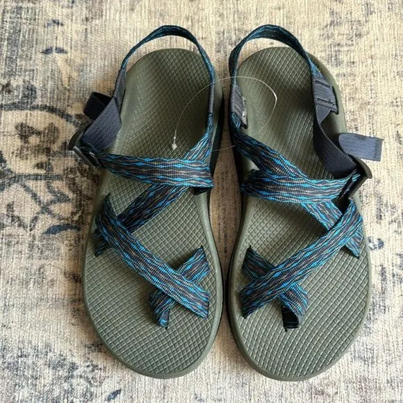 Chaco Men Zcloud 2 Athletic Sandal J105763 Olas Blue Adjustable Outdoor SZ 9 NWT