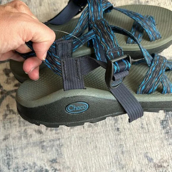 Chaco Men Zcloud 2 Athletic Sandal J105763 Olas Blue Adjustable Outdoor SZ 9 NWT