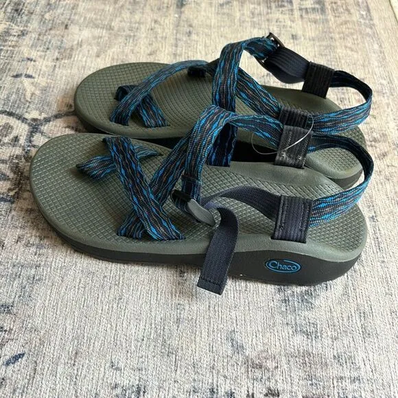 Chaco Men Zcloud 2 Athletic Sandal J105763 Olas Blue Adjustable Outdoor SZ 9 NWT