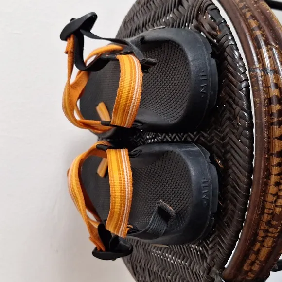 Chaco Orange and Black Sandals Men Size 11