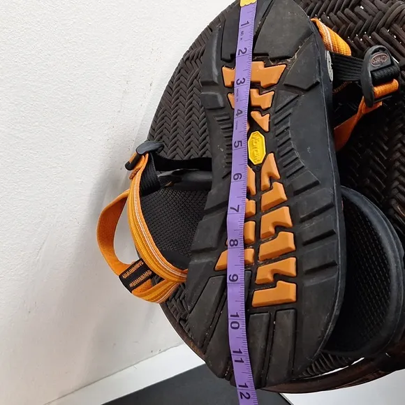 Chaco Orange and Black Sandals Men Size 11