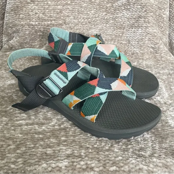 CHACO Sandals Womens 10 Multicolor Mega Z Cloud Kaleido Katydid Sport Outdoor
